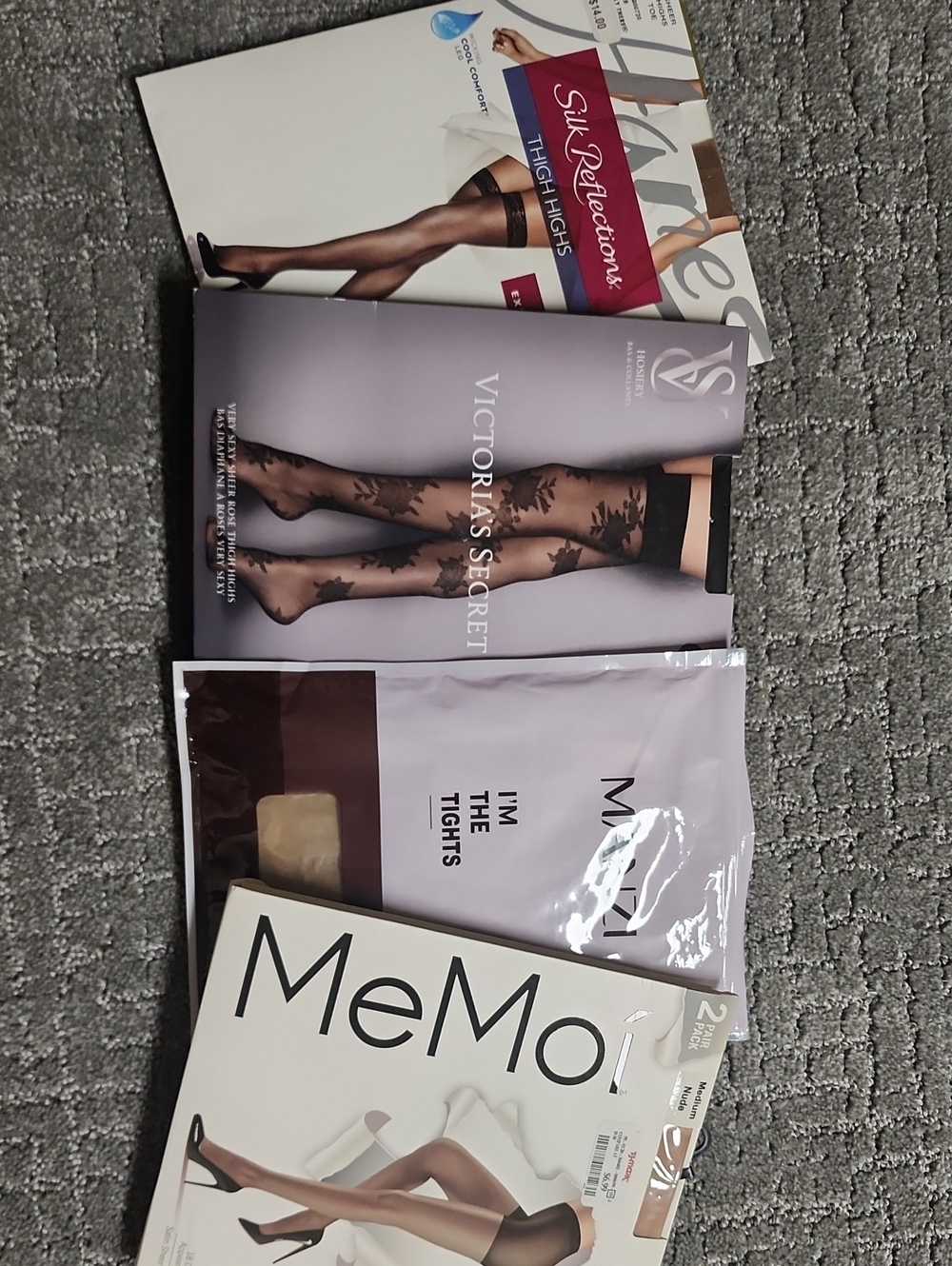 Womens Sheer Nude Stockings 5prs